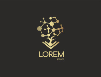 Projekt logo dla firmy drzewo cząsteczek | Projektowanie logo